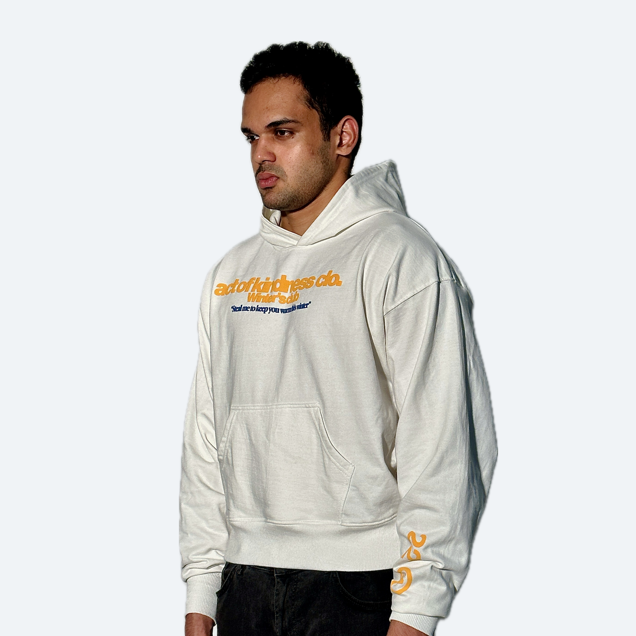 OVERSIZED HOODIE OFF-WHITE (UNISEX)