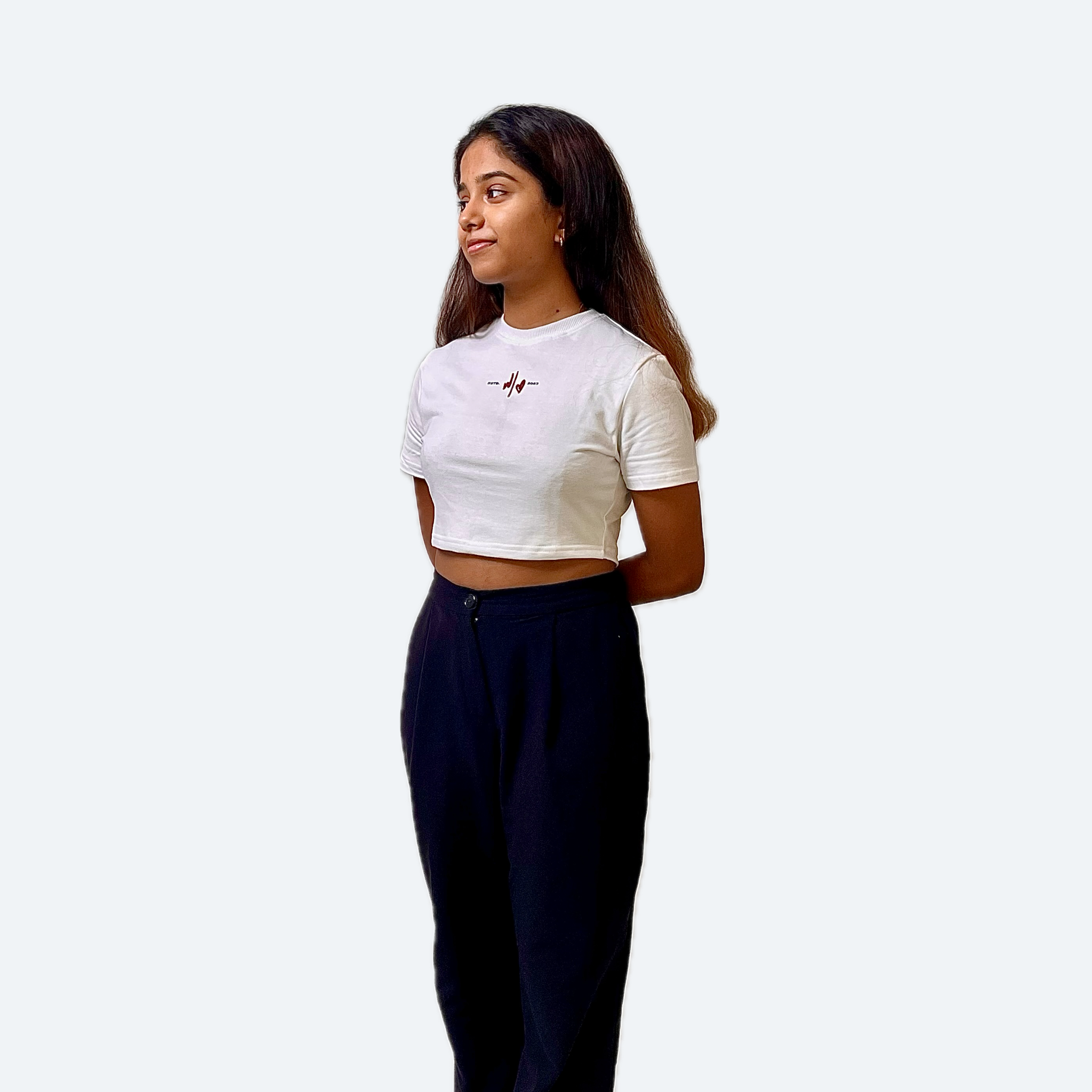 BASIC CROP TOP -WHITE