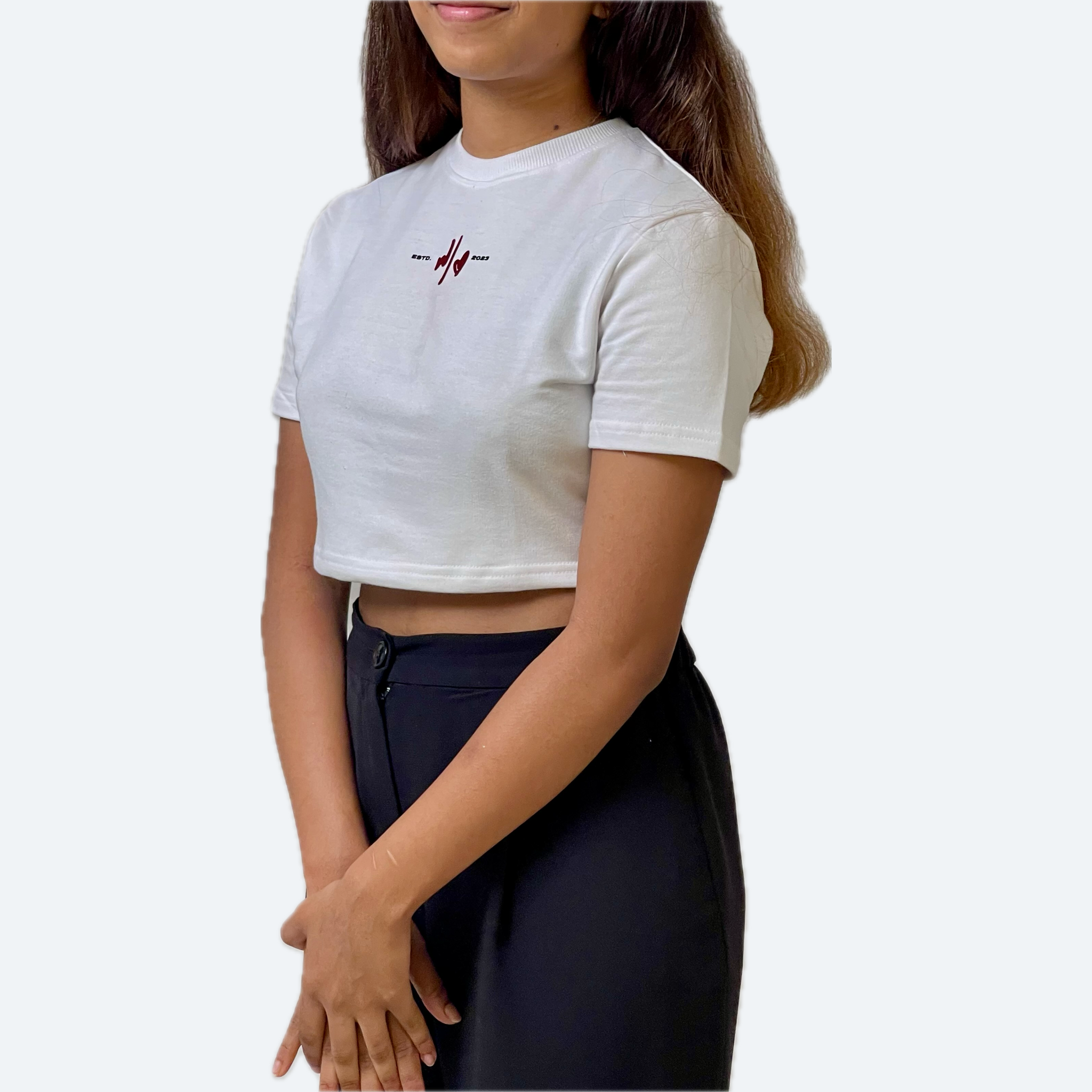 BASIC CROP TOP -WHITE