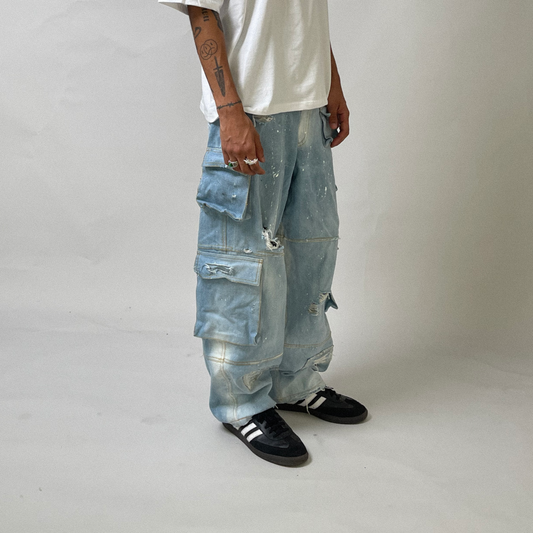 LOOSE FIT WASHED DENIMS (HEAVYWEIGHT)